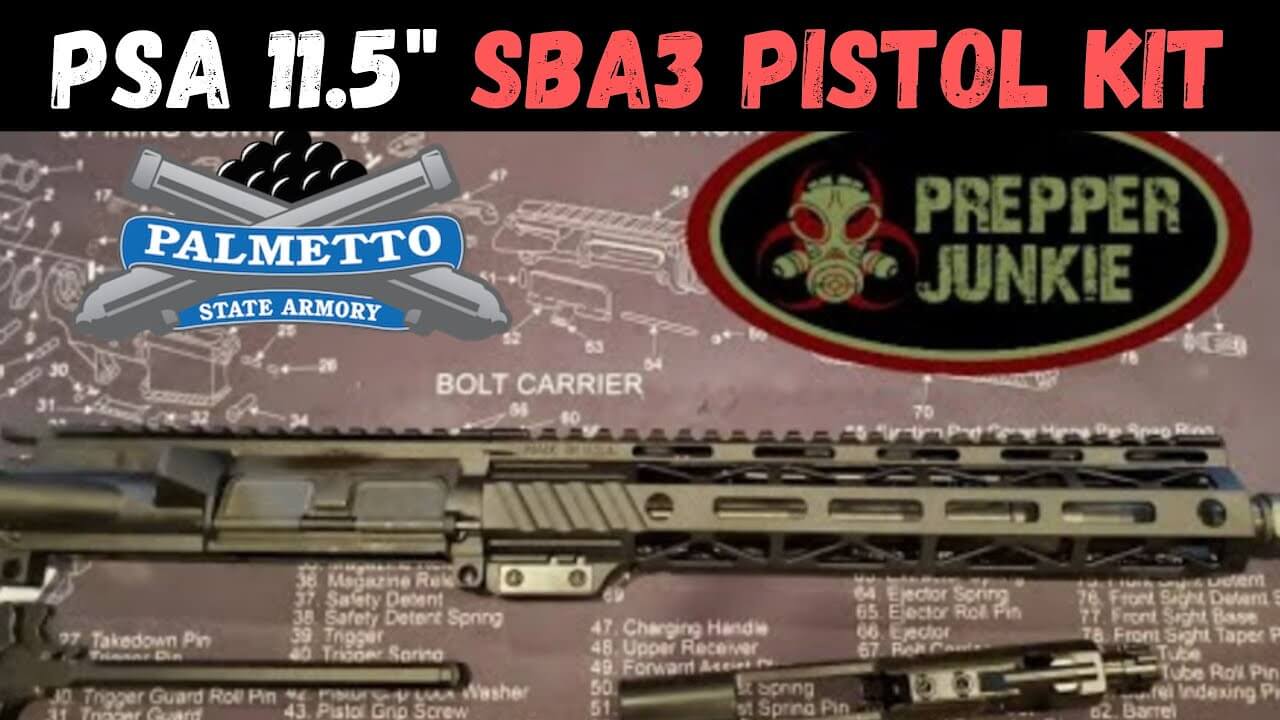 PSA 11.5″ 5.56 Lightweight SBA3 Pistol Kit Review
