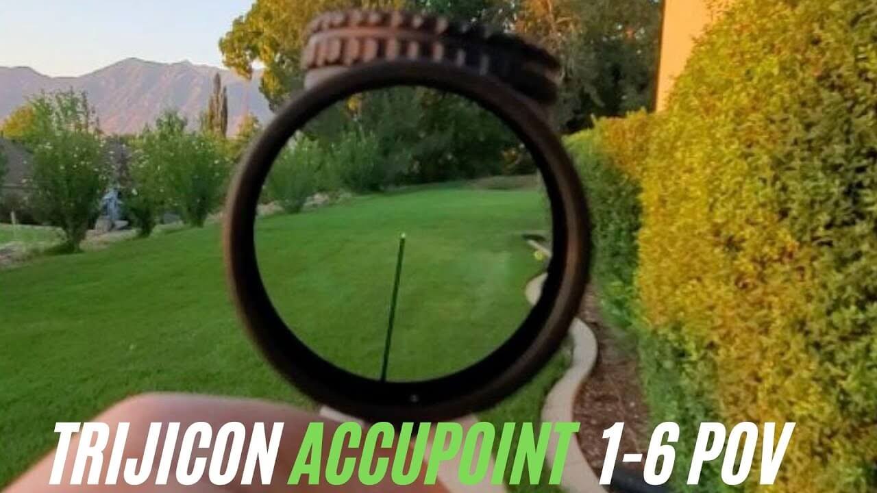 Trijicon AccuPoint 1-6x24mm Triangle Post POV