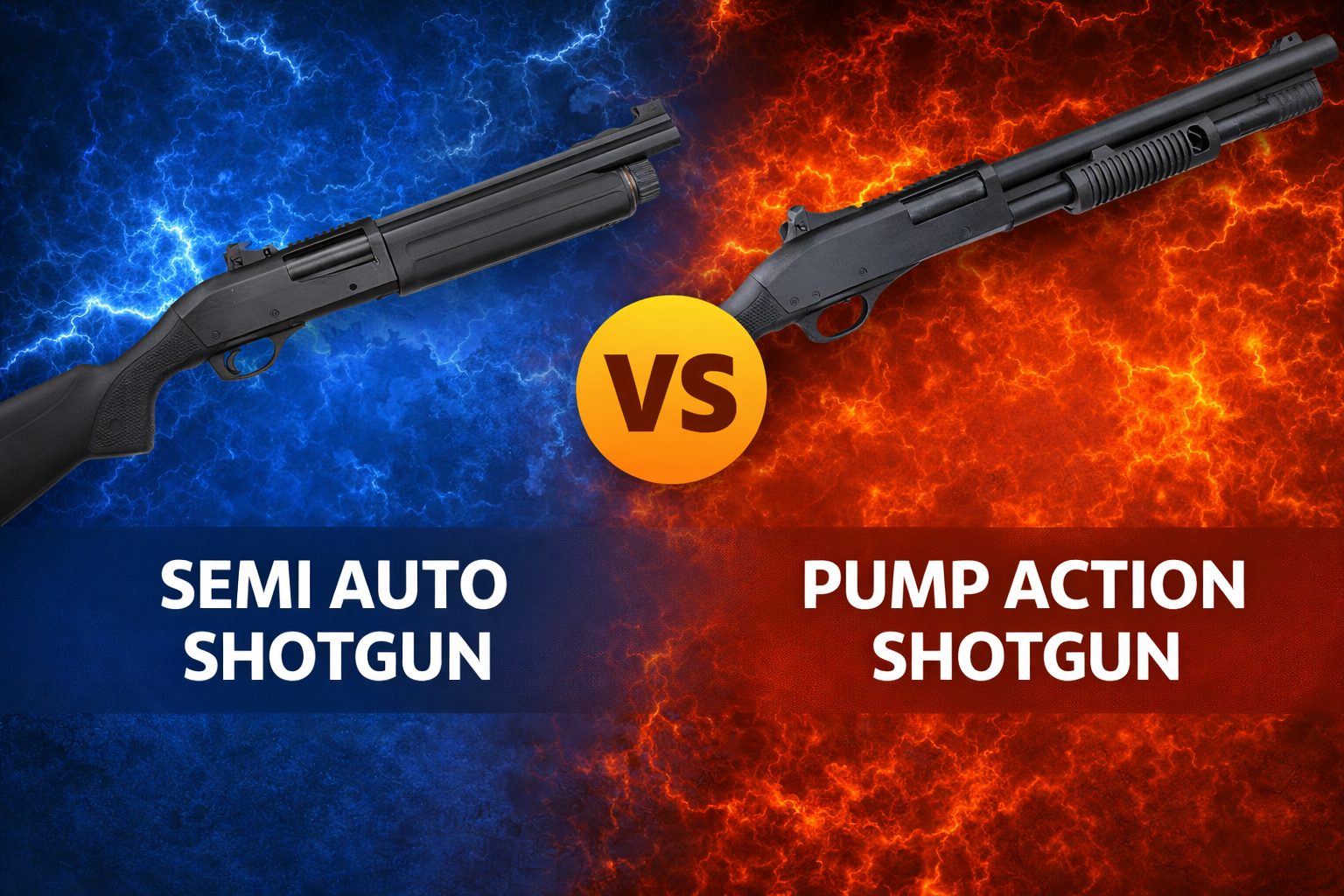 Semi Auto Shotgun vs Pump Action Shotgun