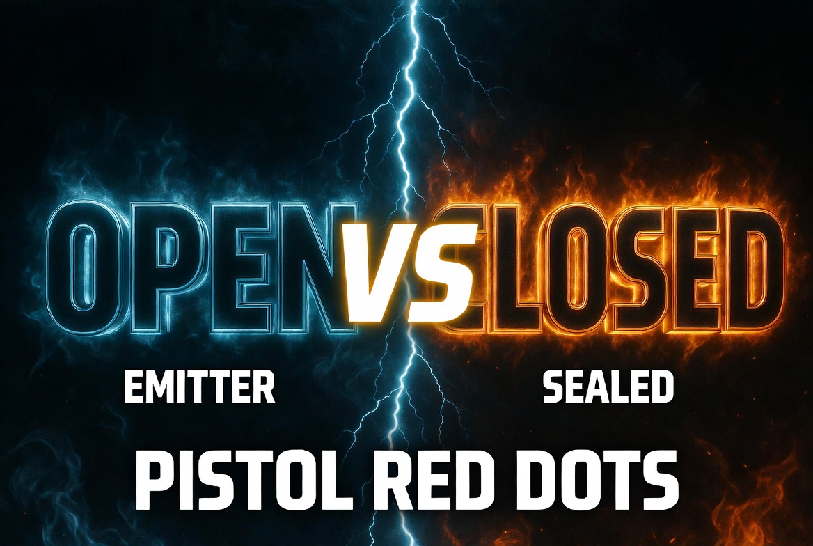 Open vs. Closed Pistol Red Dots